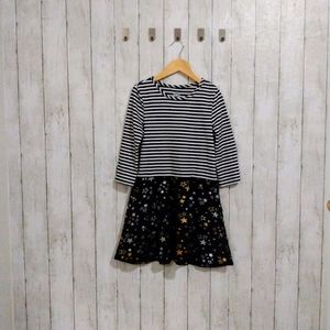 Wonder Nation Girls 7/8 Long Sleeve Dress